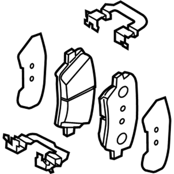 Hyundai 58101-G2A00 Front Disc Brake Pad Kit