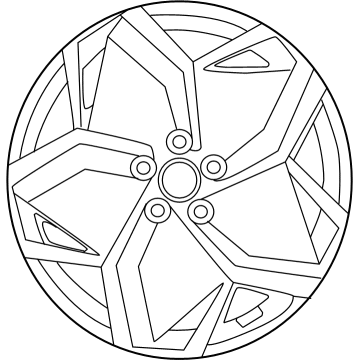 Hyundai 52910-GI110 WHEEL ASSY-ALUMINIUM