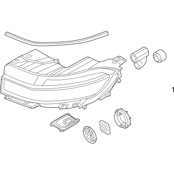 Hyundai 92102-GI150 LAMP ASSY-HEAD,RH