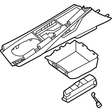 Hyundai 84603-AB000-YFR Cover Assembly-Console UPR