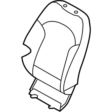 Hyundai 88360-2S251-TMJ Front Passenger Side Seat Back Covering