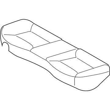Hyundai 89160-3X800-MBN Rear Seat Cushion Cover