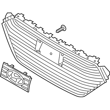 Hyundai 86350-G2100 Radiator Grille Assembly