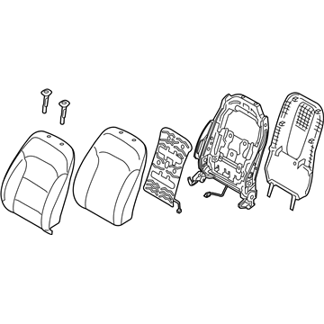 Hyundai 88300-F3050-XFJ Back Assembly-Front Seat,LH