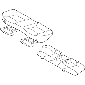 Hyundai 89100-3Y110-PDH Cushion Assembly-Rear Seat