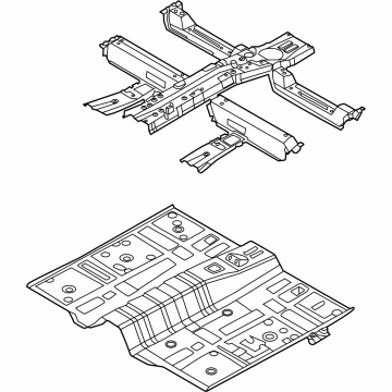 Hyundai 65100-S2810 Panel Assembly-Floor,Ctr