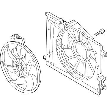 2020 Hyundai Genesis G90 Cooling Fan Assembly - 25380-D2500