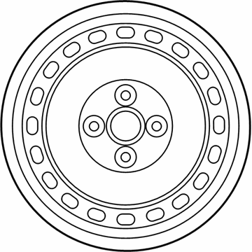 Hyundai 52910-H9100 Steel Wheel Assembly