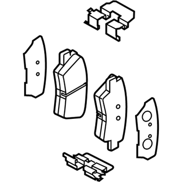 2018 Hyundai Ioniq Brake Pad Set - 58302-G2A50