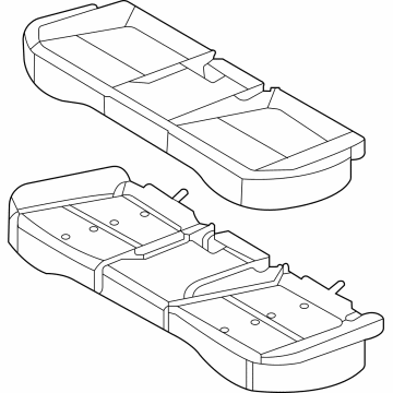 Hyundai 89100-AB010-S8W Cushion Assembly-RR Seat