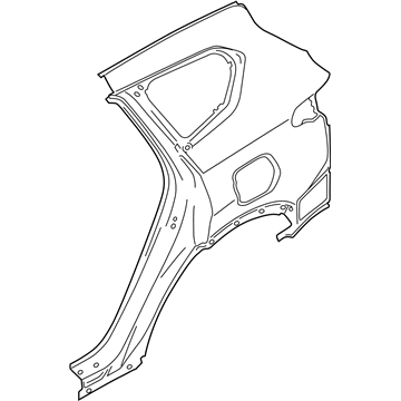 Hyundai 71504-S2C00 Panel Assembly-Quarter Outer,RH