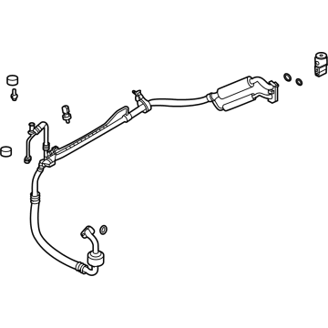 Hyundai 97775-P0100 TUBE ASSY-SUCTION & LIQUID