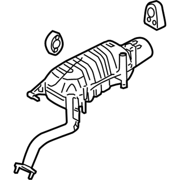 2010 Hyundai Santa Fe Exhaust Pipe - 28710-1U100