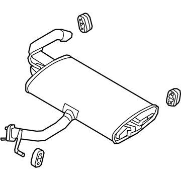 Hyundai Ioniq Exhaust Pipe - 28710-G2130