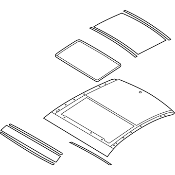 Hyundai 81610-3V011 Panorama Roof Frame Assembly