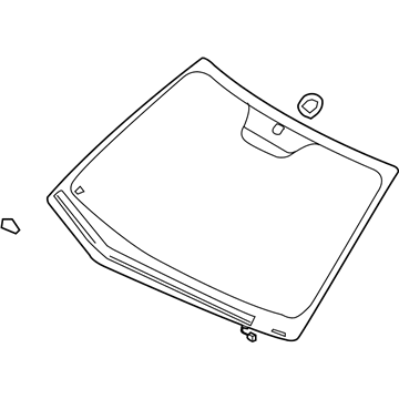 Hyundai 86110-2L341 Windshield Glass Assembly