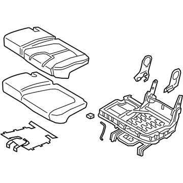 Hyundai 89100-S2000-PTP Cushion Assembly-RR Seat 3RD