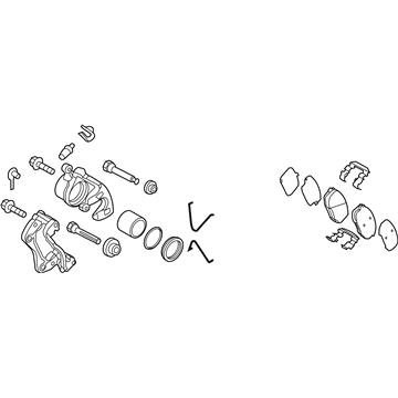 2022 Hyundai Accent Brake Caliper - 58130-H9600