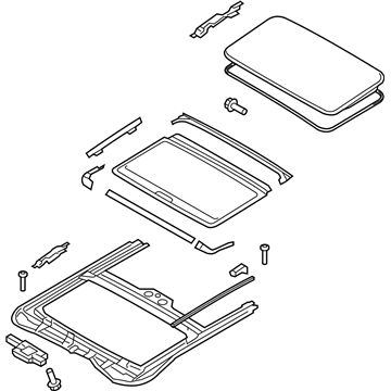 Hyundai 81600-G2000-YGE Sunroof Assembly