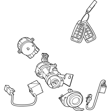 Hyundai 81900-L1E00 Key Sub Set-Steering Lock