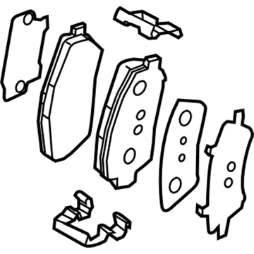 Hyundai 58101-D3A11 Front Disc Brake Pad Kit