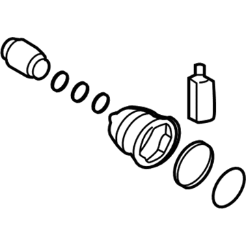 Hyundai 49584-C1330 Damper Kit-Front Axle Dynamic,LH