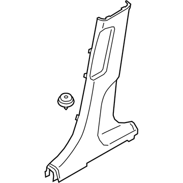 Hyundai 85835-K2000-UUG Trim Assembly-Ctr Pillar LWR LH