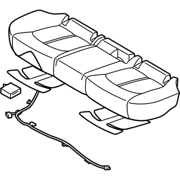 Hyundai 89100-C2000-SMH Cushion Assembly-Rear Seat