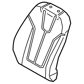 Hyundai 88370-J3110-PMG Front Left-Hand Seat Back Covering Assembly