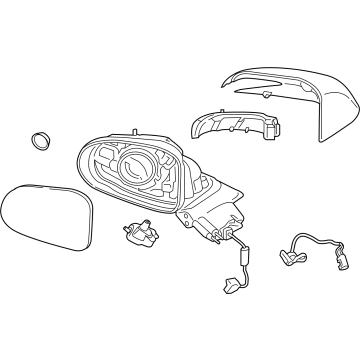 Hyundai 87610-S2390 Mirror Assembly-Outside RR View,LH