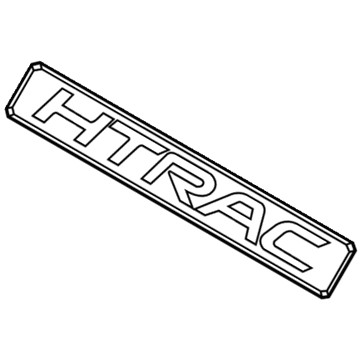 Hyundai 86316-S8000 Htrac Emblem
