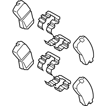 2022 Hyundai Kona Brake Pad Set - 58302-J9A30