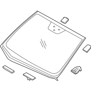 Hyundai 86111-G3020 Windshield Glass Assembly