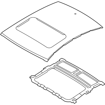 Hyundai 67120-2H020 Panel Assembly-Sunroof Reinforcement