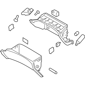 2010 Hyundai Genesis Coupe Glove Box - 84501-2M100-9P