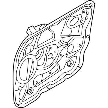 Hyundai 82402-3J001 Front Right Power Window Regulator Assembly