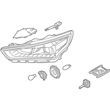 Hyundai 92102-G2350-MBL Headlamp Assembly, Right
