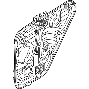 Hyundai 83481-D3001 Rear Right-Hand Door Module Panel Assembly