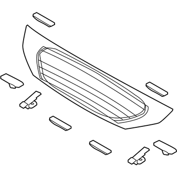 Hyundai 87110-G2120 Glass Assembly-Tail Gate,Lower