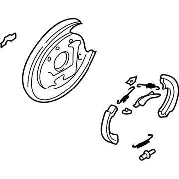 Hyundai 58365-26000 Plate Assembly-Rear Brake Back,RH