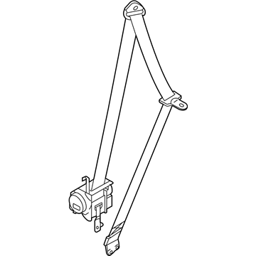 Hyundai 88810-F3000-TRY Front Seat Belt Assembly Left