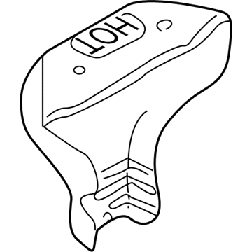 Hyundai 28525-39650 Protector-Heat,RH