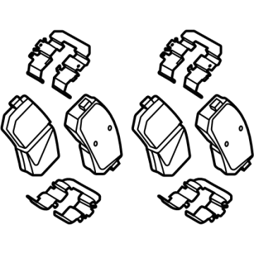 Hyundai 58302-J9A00 Rear Disc Brake Pad Kit