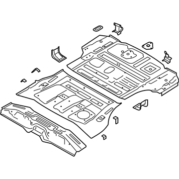 2021 Hyundai Palisade Floor Pan - 65500-S8000