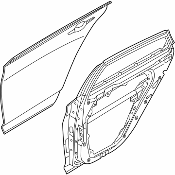 Hyundai 77003-L0000 Panel Assembly-Rear Door,LH