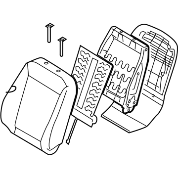 Hyundai 88400-0W620-MKW Back Assembly-Front Seat Passenger