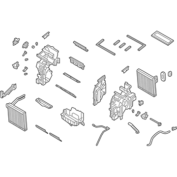 Hyundai 97205-A5000 Heater & Evaporator Assembly