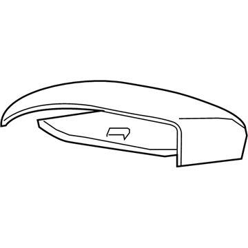 Hyundai 87616-F3010 Rear View Mirror Scalp, Left, Exterior