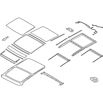 Hyundai 81600-2S500-MCH Panorama Roof Assembly