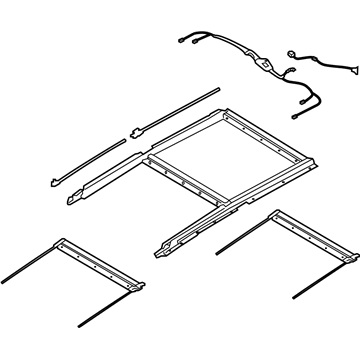 Hyundai 81646-2S501-OM Rail Assembly-PANORAMAROOF MECHANI